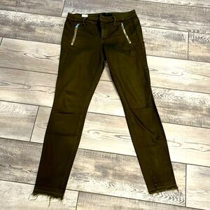 Joes 27 pants with zipper detail.